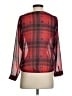 Ann Taylor LOFT Outlet 100% Polyester Argyle Red 3/4 Sleeve Blouse Size S (petite) - photo 2