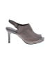 Life Stride Solid Gray Brown Heels Size 8 - photo 1