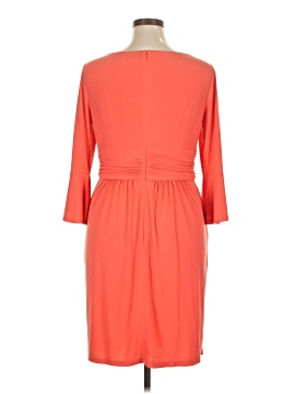 open lace back dress Eliza J Green w/ Orange Flowers L/S Dress