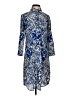 CAbi 100% Polyester Paisley Blue Casual Dress Size S - photo 1