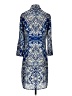 CAbi 100% Polyester Paisley Blue Casual Dress Size S - photo 2