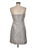 J.Crew 100% Polyester Metallic Gray Cocktail Dress Size 6 - photo 2
