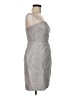 J.Crew 100% Polyester Metallic Gray Cocktail Dress Size 6 - photo 4