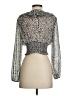 Zara Silver Long Sleeve Blouse Size S - photo 2