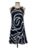 Escapada Graphic Blue Casual Dress Size XS - photo 1