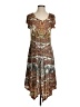 World Unity Paisley Brown Casual Dress Size S - photo 1