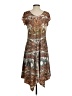 World Unity Paisley Brown Casual Dress Size S - photo 2