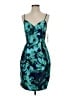 Eliza J 100% Polyester Tropical Teal Cocktail Dress Size 4 - photo 1