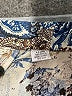 Unbranded 100% Rayon Print Silver Casual Skirt Size 1 - photo 4
