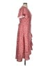 Unbranded 100% Polyester Red Casual Dress Size XL - photo 4