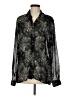 Koret 100% Polyester Animal Print Black Long Sleeve Blouse Size M - photo 1