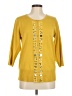 Susan Graver 100% Acrylic Yellow Cardigan Size M - photo 1