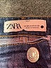 Zara Chevron-herringbone Blue Jeans Size 6 - photo 4