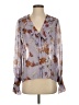 Paige Floral Purple 3/4 Sleeve Blouse Size XS - photo 1