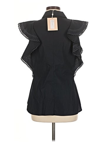 Lela Rose Sleeveless Button-Down Shirt (view 2)