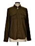 MICHAEL Michael Kors Polka Dots Brown Yellow Long Sleeve Blouse Size 10 - photo 1