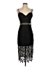 Just Me 100% Polyester Black Cocktail Dress Size S - photo 1