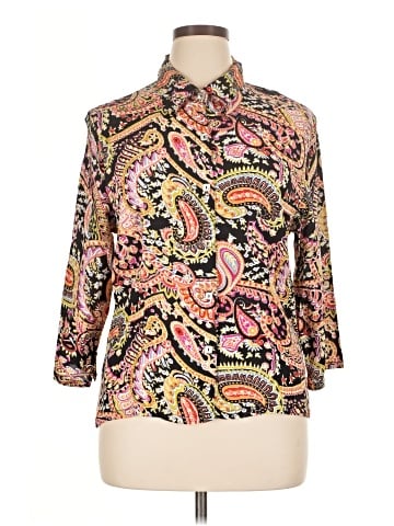 Loco Lindo 3/4 Sleeve Blouse (view 1)