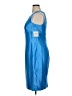 Kasper 100% Polyester Solid Blue Cocktail Dress Size 14 - photo 5