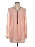 Alison Sheri 100% Polyester Pink Long Sleeve Blouse Size S - photo 1