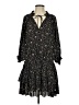 Current Air 100% Polyester Floral Black Casual Dress Size S - photo 1