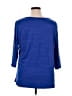 Cathy Daniels Blue 3/4 Sleeve Top Size 1X - photo 2