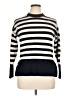Industry Stripes Blue Turtleneck Sweater Size 1X (estimated) - photo 1