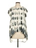 Gypsy 05 100% Silk Tie-dye Silver Short Sleeve Top Size XS - photo 1
