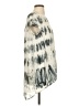 Gypsy 05 100% Silk Tie-dye Silver Short Sleeve Top Size XS - photo 4