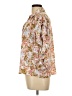 Investments 100% Polyester Floral Pink 3/4 Sleeve Blouse Size L (petite) - photo 5