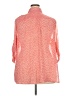 Avenue 100% Polyester Polka Dots Orange 3/4 Sleeve Blouse Size 22 - 24 Plus - photo 2