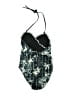 Venus Print Teal One Piece Swimsuit Size 12 - photo 2