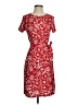 DVF Studio Print Red Cocktail Dress Size XXS (estimated) - photo 1