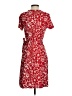 DVF Studio Print Red Cocktail Dress Size XXS (estimated) - photo 2