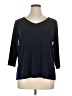 Susan Graver Blue 3/4 Sleeve T-Shirt Size XL (estimated) - photo 1