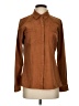 Democracy Brown Long Sleeve Blouse Size S - photo 1