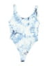 Boohoo Tie-dye Blue One Piece Swimsuit Size 8 - photo 1