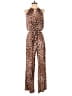 Thalia Sodi Animal Print Brown Jumpsuit Size M - photo 1