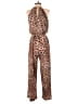Thalia Sodi Animal Print Brown Jumpsuit Size M - photo 2
