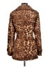 INC International Concepts Animal Print Brown Coat Size M - photo 2