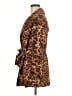 INC International Concepts Animal Print Brown Coat Size M - photo 5