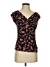 Tulle 100% Rayon Black Short Sleeve Top Size XS - photo 1