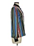 Assorted Brands 100% Polyester Stripes Blue Long Sleeve Blouse Size 8 - photo 4