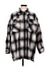 Vero Moda 100% Polyester Plaid Gray Fleece Size XL - photo 1
