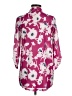 Ember 100% Polyester Floral Pink 3/4 Sleeve Blouse Size M - photo 2