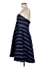 Halston Stripes Blue Cocktail Dress Size 6 - photo 5
