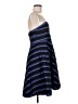 Halston Stripes Blue Cocktail Dress Size 6 - photo 4