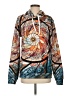 Unbranded 100% Polyester Graphic Ombre Orange Pullover Hoodie Size S - photo 1