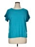 Max Studio Teal Short Sleeve Top Size 1X - photo 1