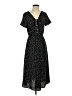 Assorted Brands 100% Polyester Polka Dots Black Casual Dress Size S - photo 1